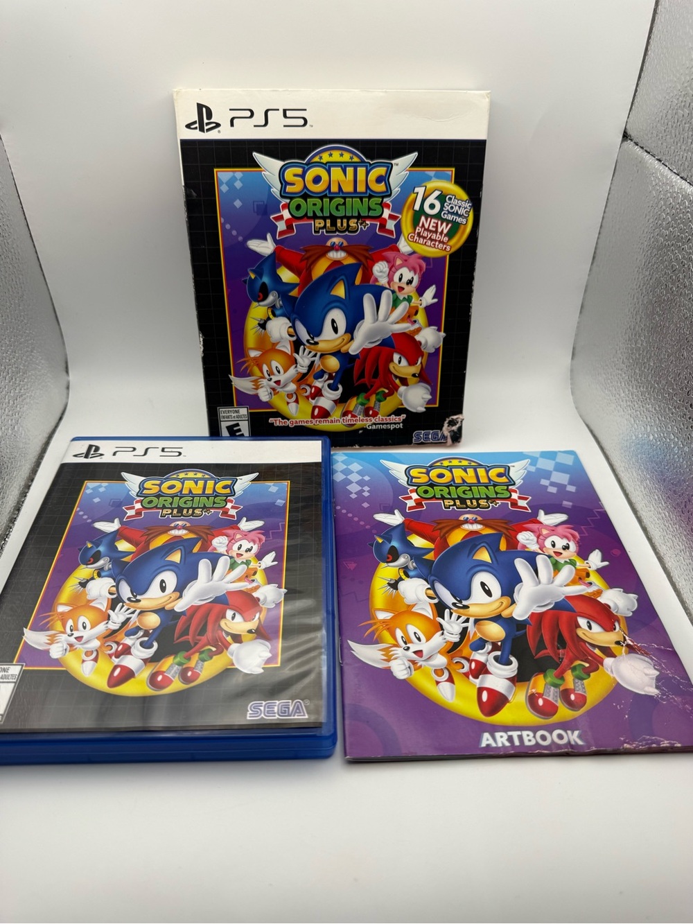 PS5 Sonic Origins Plus - Blue Game Case with Artbook Like New Fast Shipping
